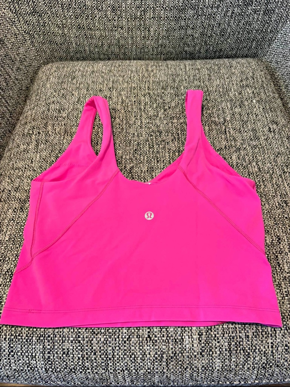 lululemon athletica Neon Pink Sports Crop Tank